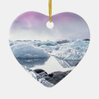 IJsland Glacier Lagoon Keramisch Ornament