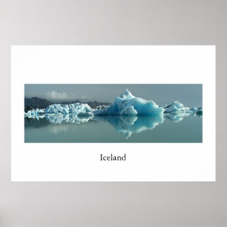 IJsland Glacier Lake Poster