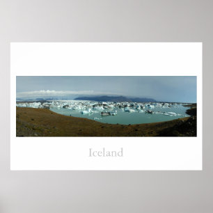 IJsland Glacier Lake Poster