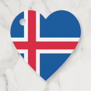 IJsland - hartvlag Bedankjes Labels