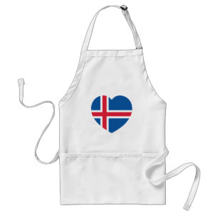 IJsland - hartvlag Standaard Schort