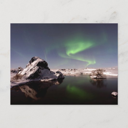 IJsland in de winter Briefkaart (Voorkant)