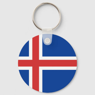 IJsland IS Ísland Flag Sleutelhanger