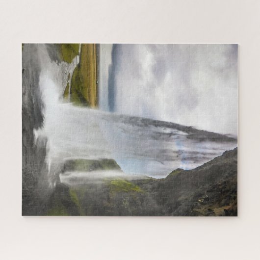 IJsland Jigzaag Puzzle - Seljalandsfoss-herfsten Legpuzzel (Horizontaal)