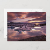 IJsland, Jokulsarlon Lagoon, landschap Briefkaart (Voorkant / Achterkant)