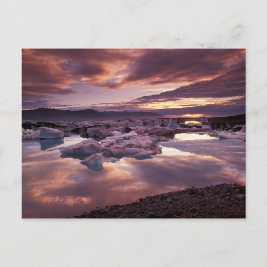 IJsland, Jokulsarlon Lagoon, landschap Briefkaart (Voorkant)