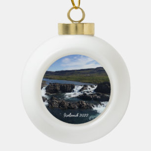 IJsland - Keramisch balplein Keramische Bal Ornament