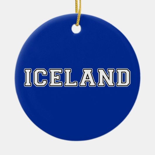 IJsland Keramisch Ornament (Voorkant)