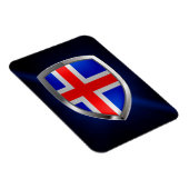 IJsland Metallic Emblem Magneet (Rechterzijde)
