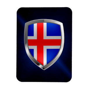 IJsland Metallic Emblem Magneet
