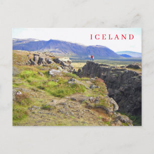 IJsland Mid-Atlantische Rug ansichtkaart Briefkaart