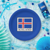 IJsland Papieren Bordje (Feest)