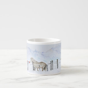 IJsland Ponies Espresso Coffee Cup Kop