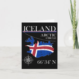 IJsland - poolcirkel - Noordereiland IJsland Kaart