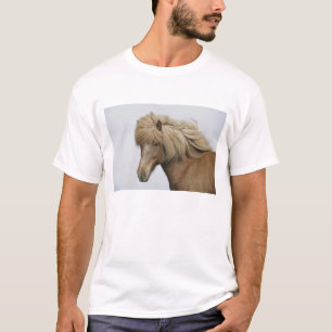 IJsland. Portret van een IJslands paard. T-shirt