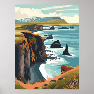 IJsland Print IJsland Illustratie IJsland Reizen