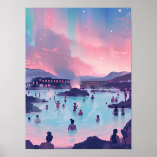 IJsland Print IJsland Illustratie Reykjavik Print