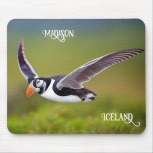 IJsland Puffin - Aangepaste naam Muismat