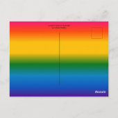 IJsland Rainbow Waterfall Briefkaart (Achterkant)