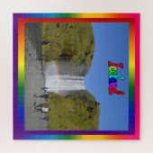 IJsland Rainbow Waterfall Legpuzzel (Horizontaal)