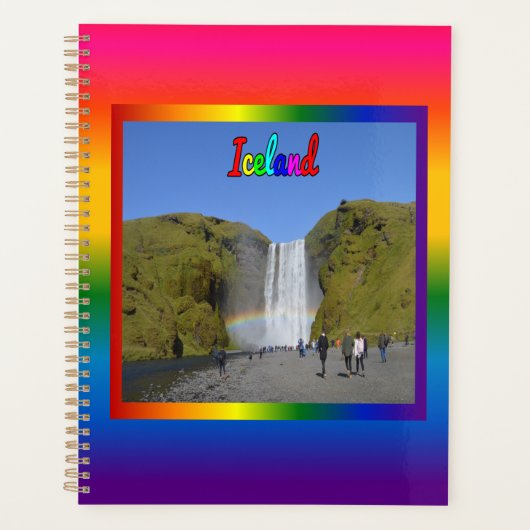 IJsland Rainbow Waterfall Planner (Voorkant)