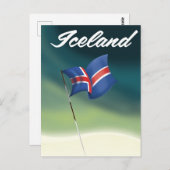 IJsland reisposter Briefkaart (Voorkant / Achterkant)