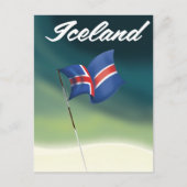 IJsland reisposter Briefkaart (Voorkant)