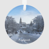 IJsland Reykjavik - keramisch ornament (achterkant)