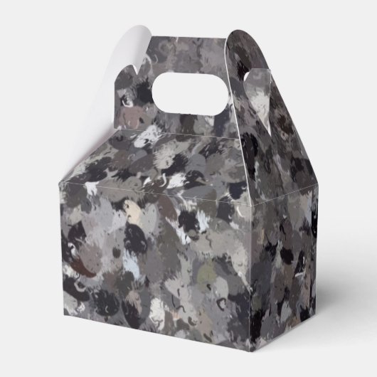 IJsland Skogafoss Waterfall Rock art Bedankdoosjes (Achterkant)