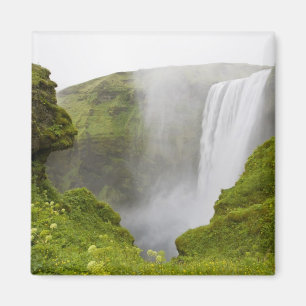 IJsland. Skogarfoss-waterval stort neer over een Magneet