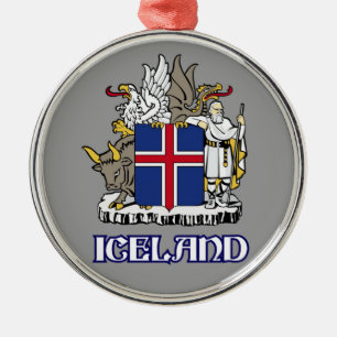 IJSLAND - verzegeling/embleem/blazon/wapen/symbool Metalen Ornament