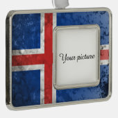 IJsland Verzilverd Kader Ornament (Rechts)