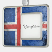 IJsland Verzilverd Kader Ornament (Links)