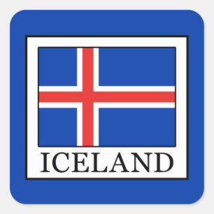 IJsland Vierkante Sticker