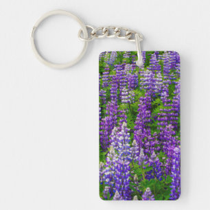 IJsland. Vik i Myrdal. Veld met Lupinen Sleutelhanger
