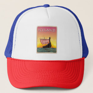 IJsland Viking Reisposter Trucker Pet