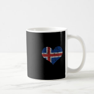 IJsland Vlag IJslander Liefde Hart Thuis Vakantie Koffiemok