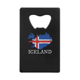 IJsland Vlag Kredietkaart Flessenopener
