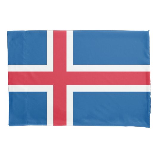 IJsland Vlag Kussensloop (Voorkant)