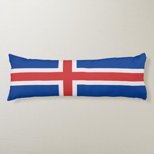 IJsland vlag Lichaamskussen (Voorkant)