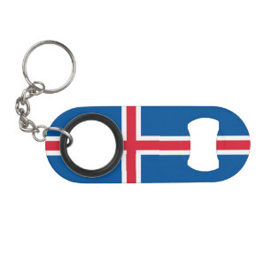 IJsland Vlag Mini Flessenopener