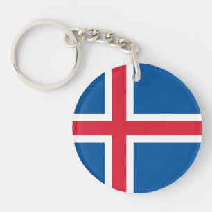 IJsland Vlag Sleutelhanger