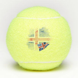 IJsland vlag Tennisballen