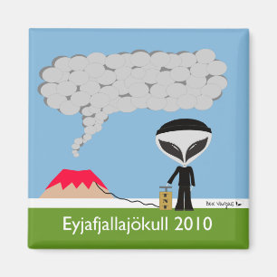 IJsland Volcano 2010 Magnet Magneet