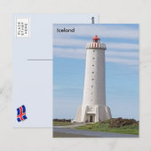 IJsland, vuurtoren Akranes Briefkaart (Voorkant / Achterkant)