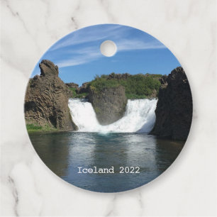 IJsland waterval - gunstmerken Bedankjes Labels