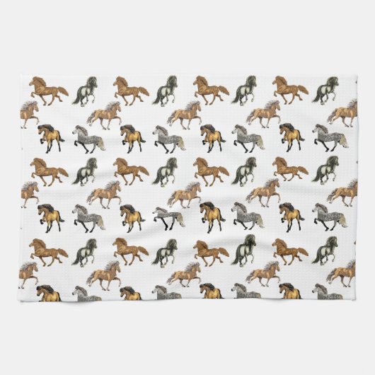 IJslanders in Gait Theedoek (Horizontaal)