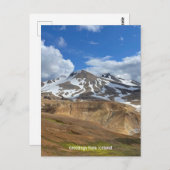 IJslands briefkaart (Voorkant / Achterkant)