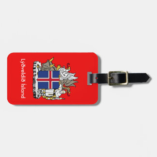 IJslands diplomat look Bagagelabel