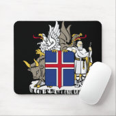 ijslands embleem muismat (Met muis)